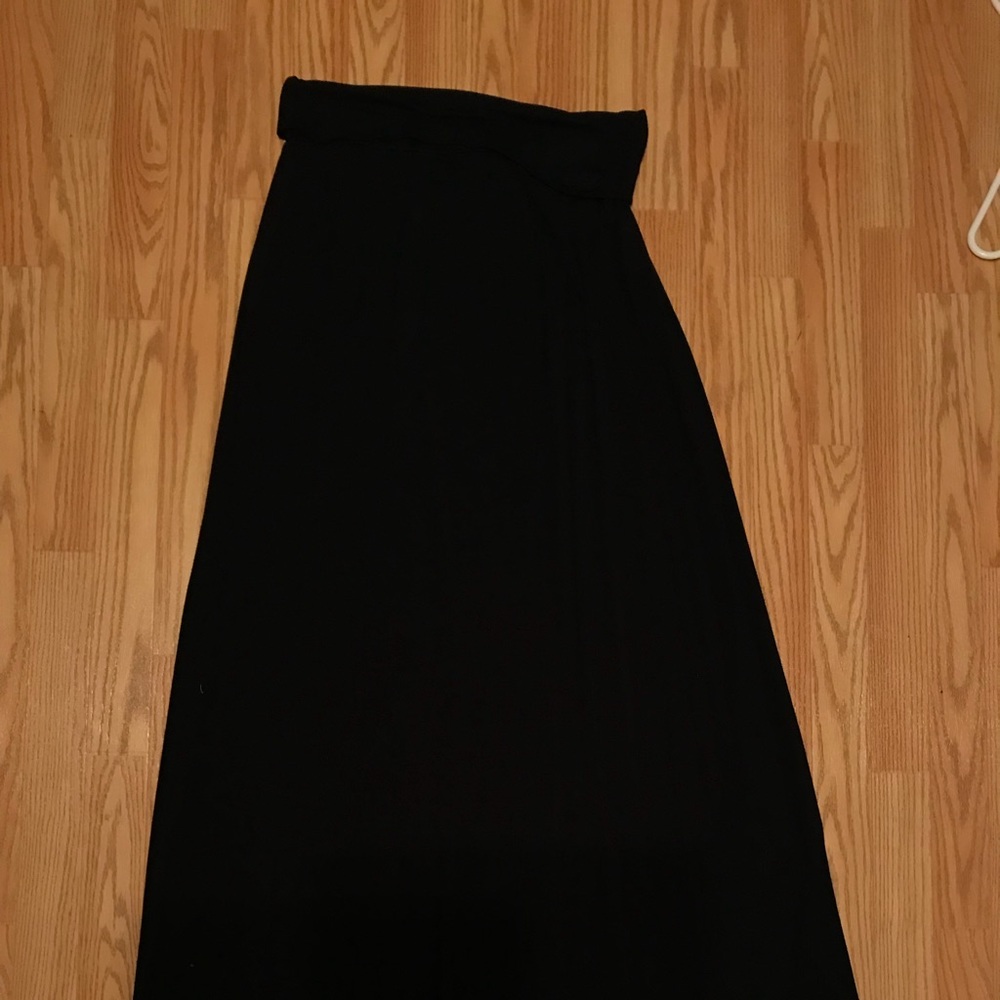 Black maxi skirt